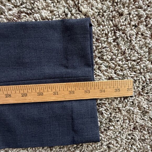 Joseph Abboud Wool Dress Pants Gray Flat Front Size 30 Regular EUC - Picture 4 of 6